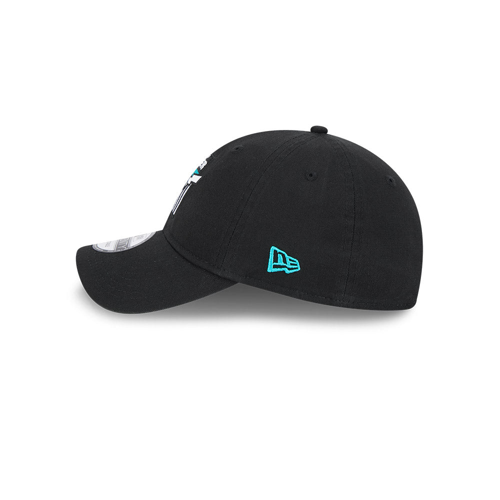 Port Adelaide Power Hat - AFL 2025 Retro Washed 9Twenty Strapback Cap - New Era